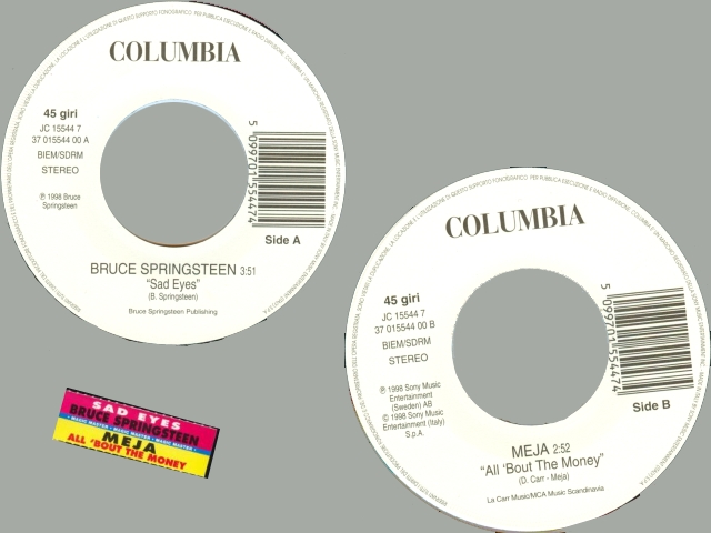 Bruce Springsteen - SAD EYES / ALL 'BOUT THE MONEY